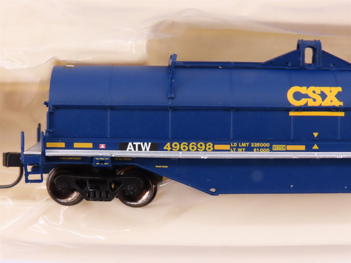 N Scale Atlas 50001513 ATW / CSX Atlantic &amp; Western 42&#39; Steel Coil Car #496698