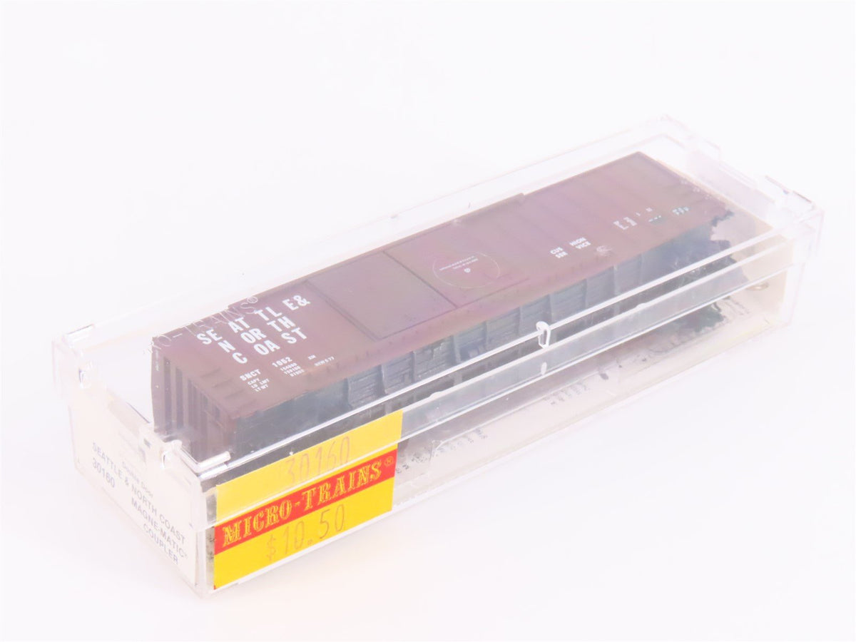 N Scale Micro-Trains MTL 30160 SNCT Seattle &amp; North Coast 50&#39; Box Car #1052