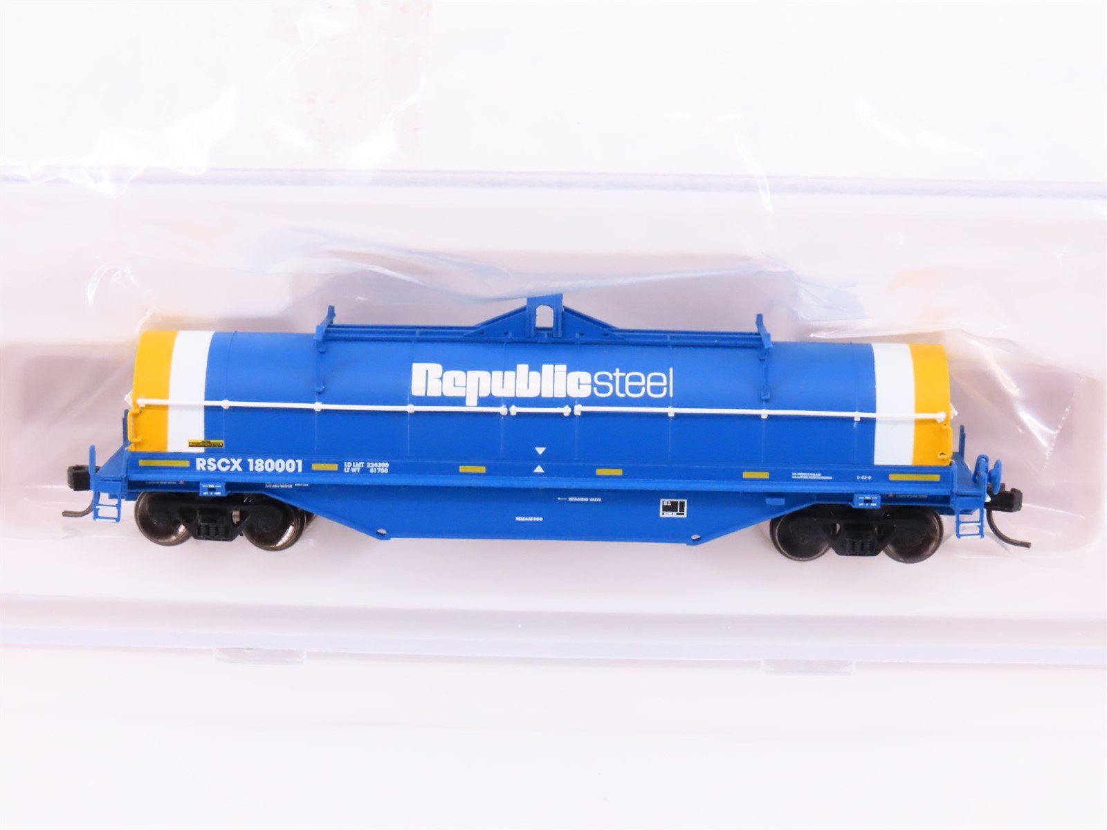 N Scale Atlas 50002190 RSCX Republic Steel 42' Steel Coil Car #180001