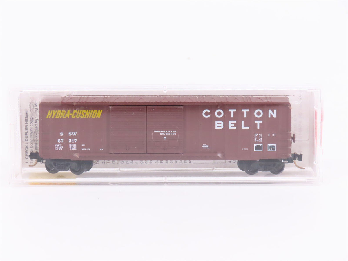 N Scale Micro-Trains MTL 30060 SSW Cotton Belt 50&#39; Double Door Box Car #67317