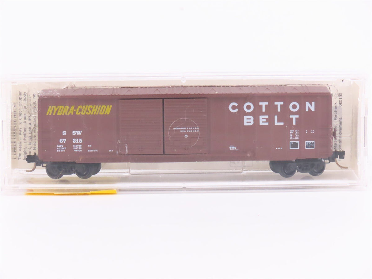 N Scale Micro-Trains MTL 30060 SSW Cotton Belt 50&#39; Double Door Box Car #67315