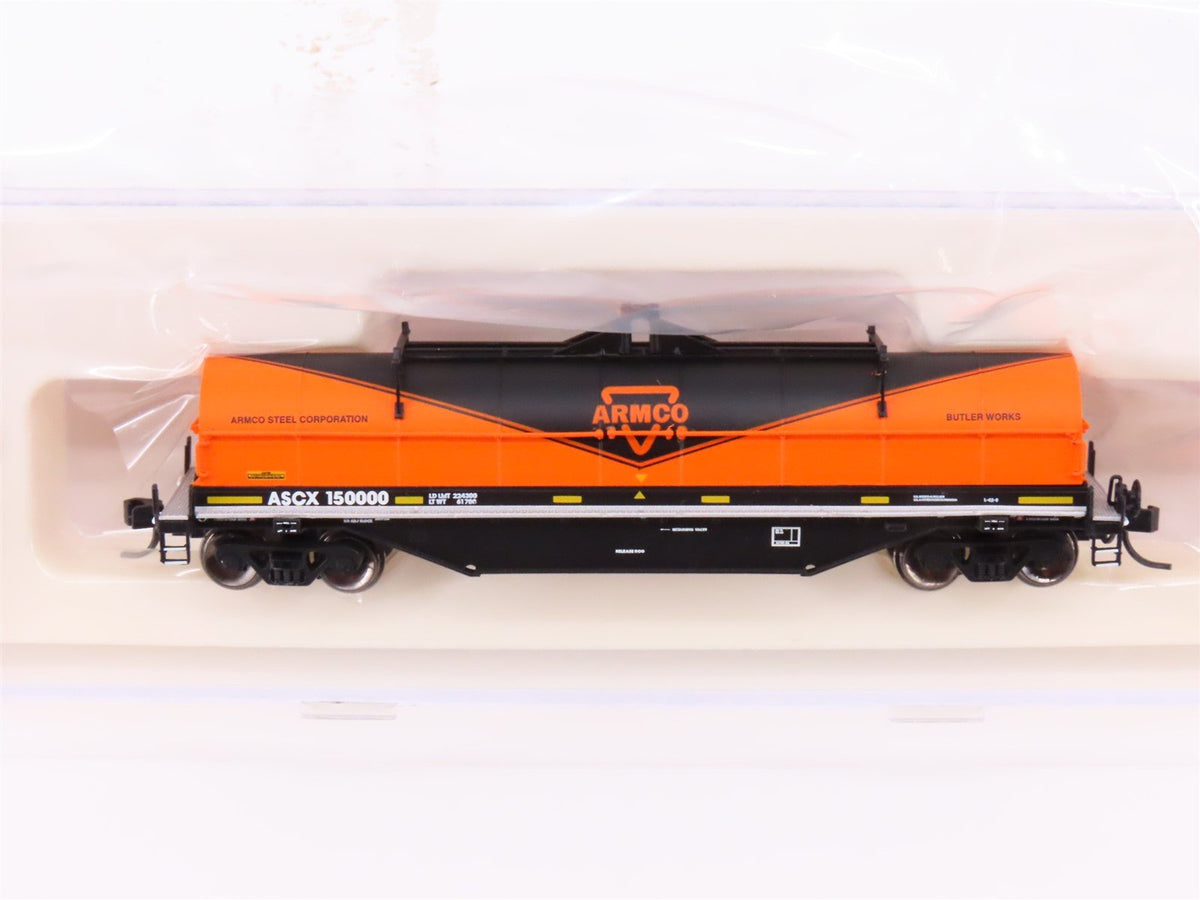 N Scale Atlas 50002184 ASCX Armco Steel 42&#39; Steel Coil Car #150000