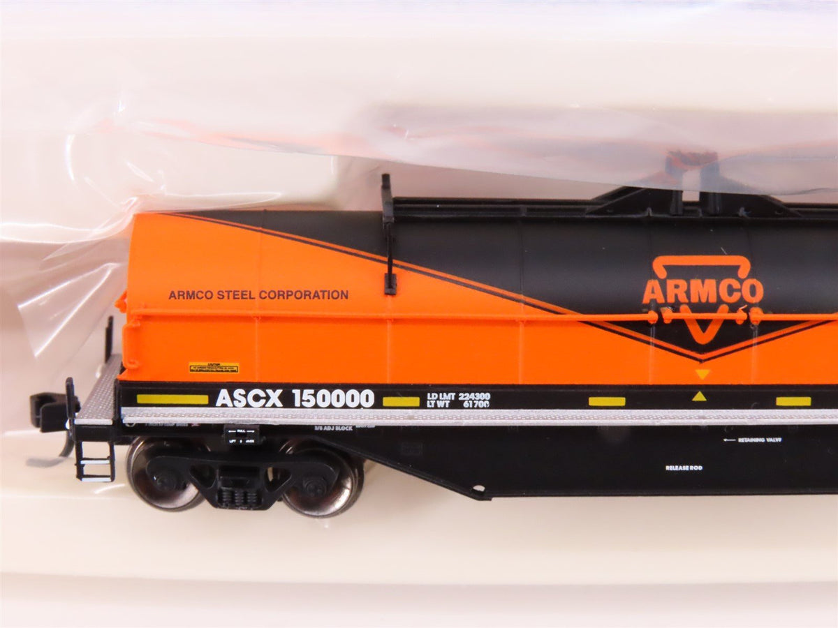 N Scale Atlas 50002184 ASCX Armco Steel 42&#39; Steel Coil Car #150000