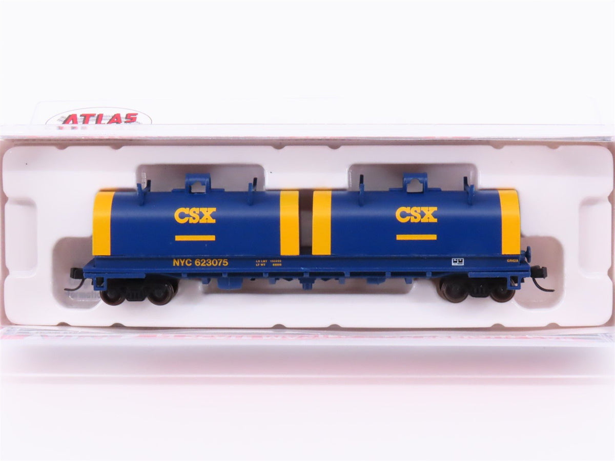 N Scale Atlas 50004647 NYC / CSXT Railway 42&#39; Cushion Coil Car #623075