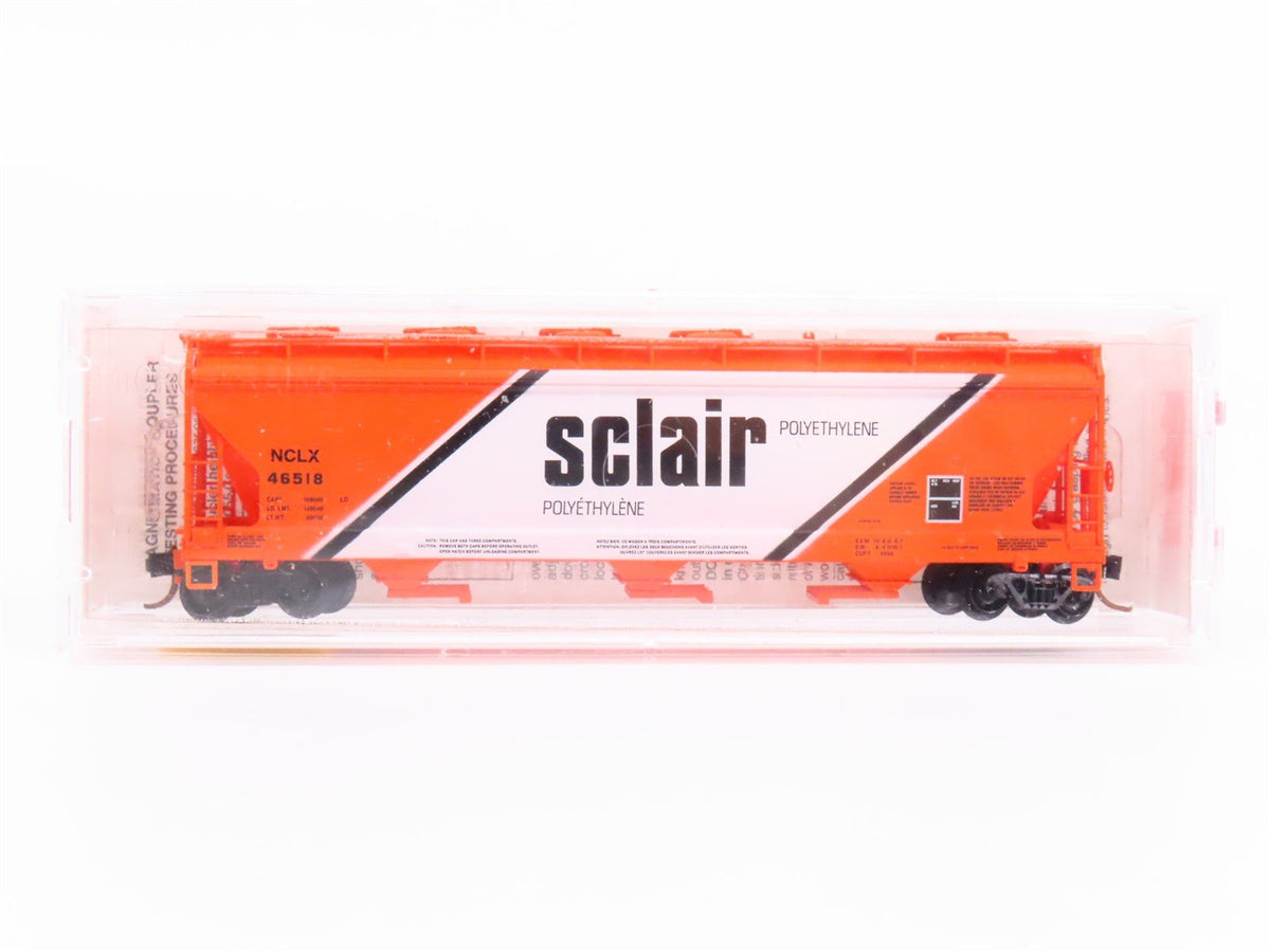 N Scale Micro-Trains MTL 93040 NCLX Sclair 3-Bay Covered Hopper #46518