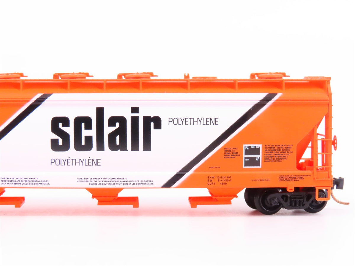 N Scale Micro-Trains MTL 93040 NCLX Sclair 3-Bay Covered Hopper #46518