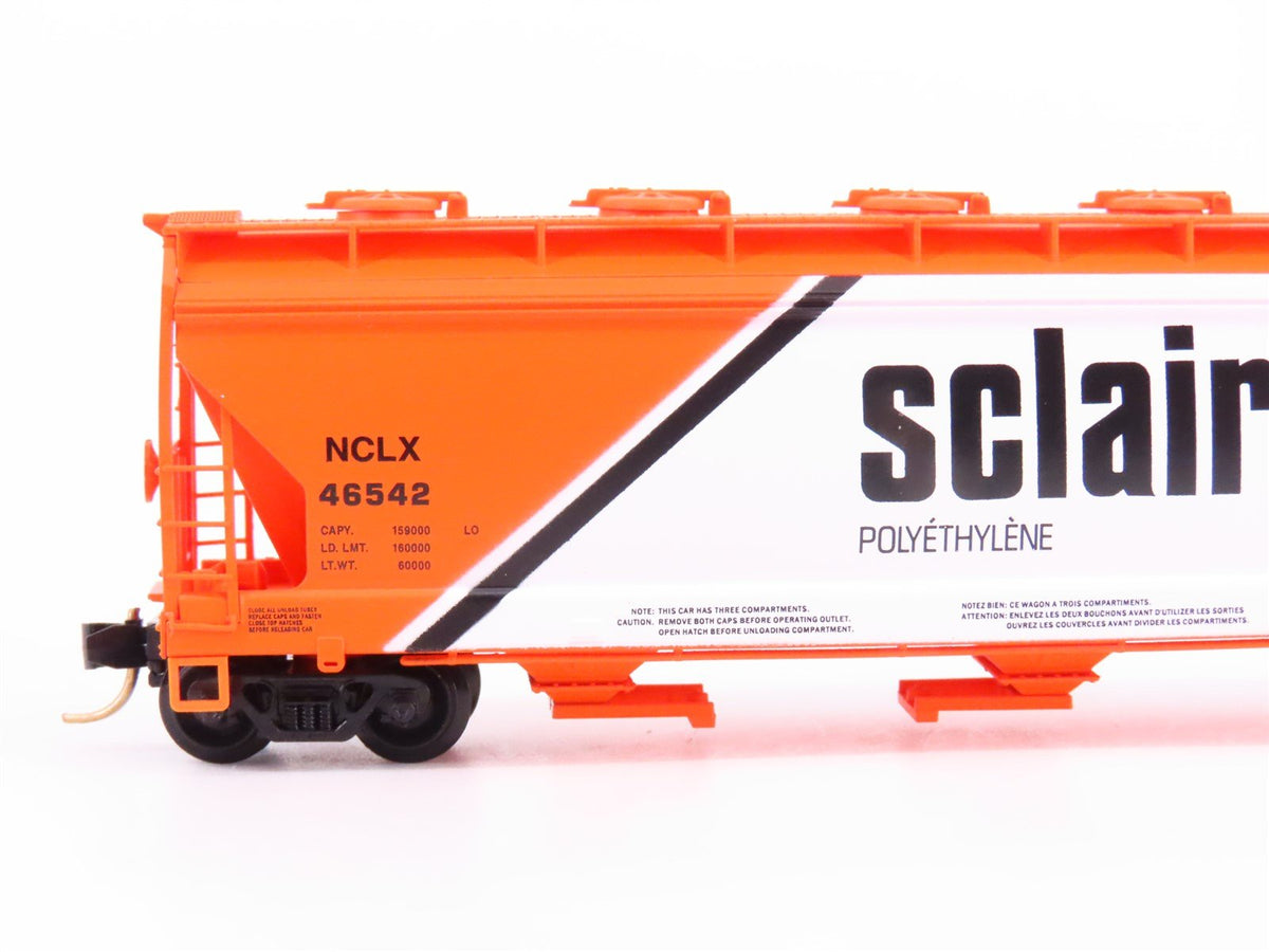 N Scale Micro-Trains MTL 93040 NCLX Sclair 3-Bay Covered Hopper #46542