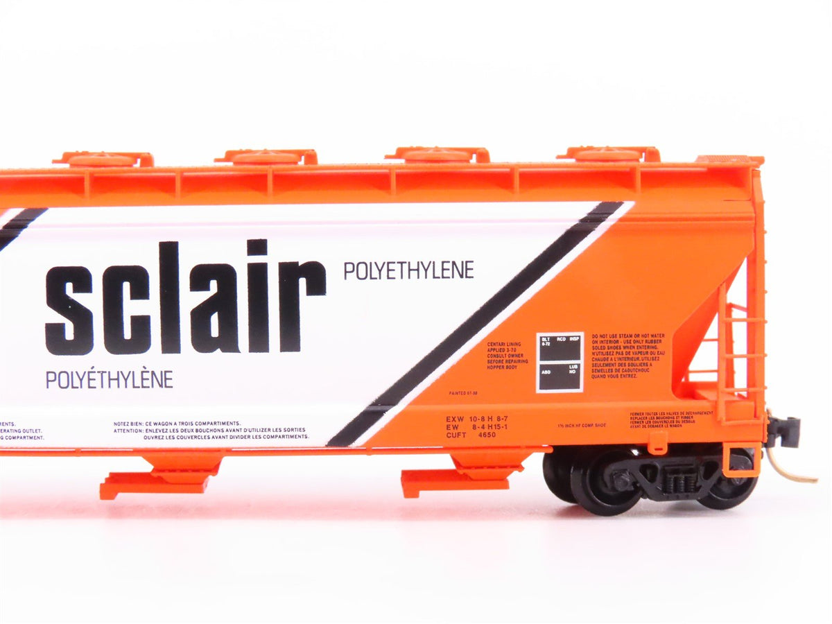 N Scale Micro-Trains MTL 93040 NCLX Sclair 3-Bay Covered Hopper #46542