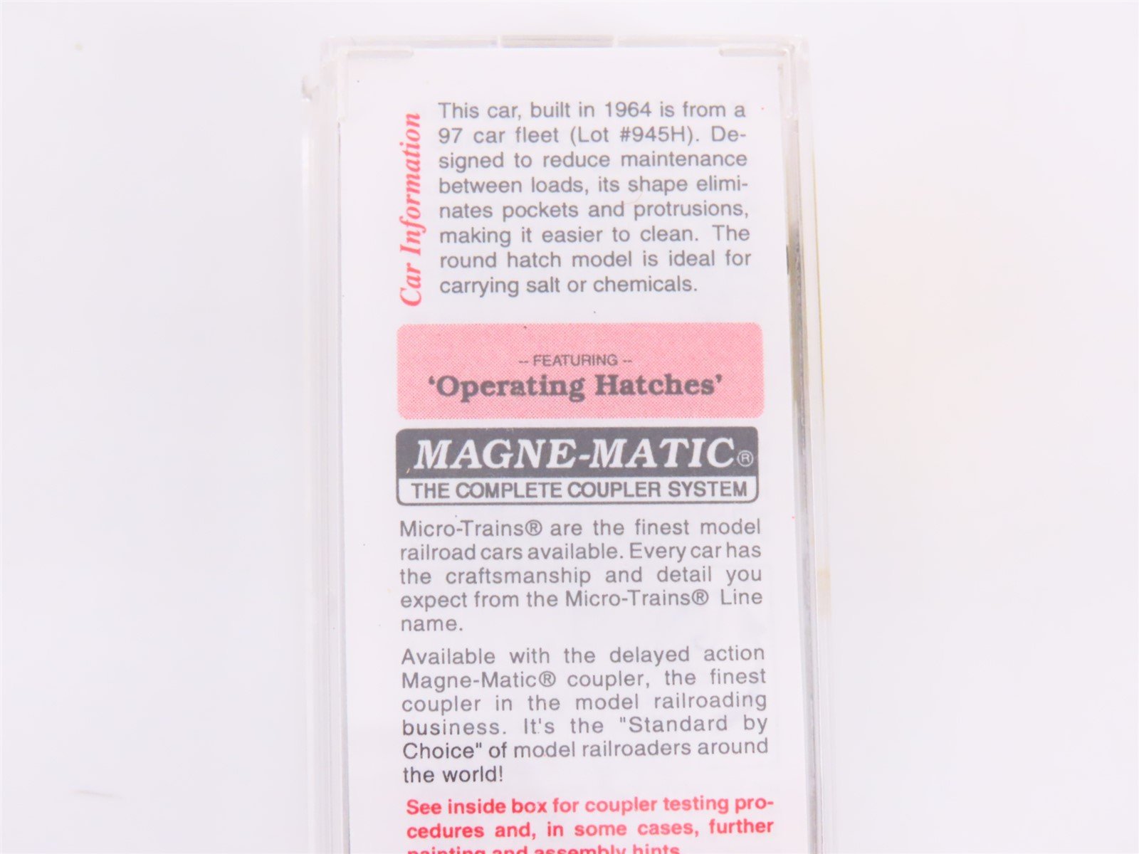 N Scale Micro-Trains MTL 93030 NYC New York Central 3-Bay Covered Hopper #886025