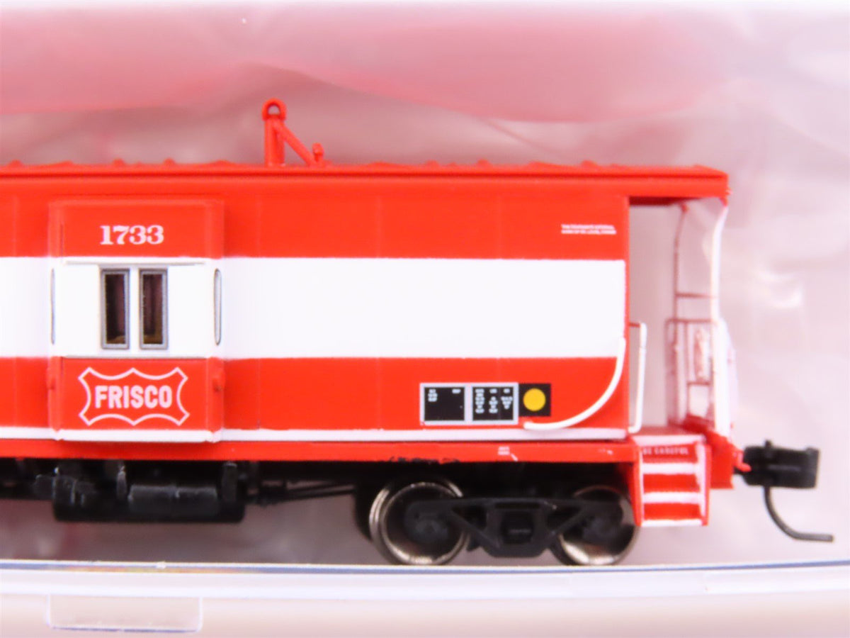 N Scale Athearn 24337 SLSF Frisco Bay Window Caboose #1733