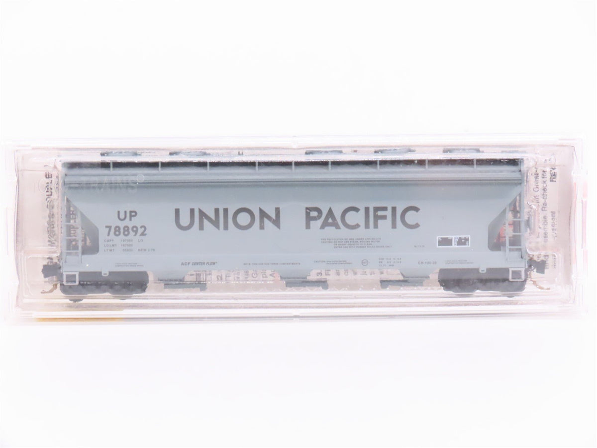 N Scale Micro-Trains Line MTL 93010 UP Union Pacific 3-Bay Covered Hopper #78892