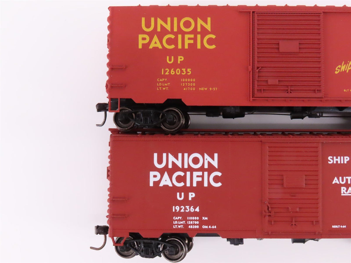 Lot of 11 HO Scale Accurail &amp; Unbranded UP Union Pacific Boxcars &amp; Gondola Cars