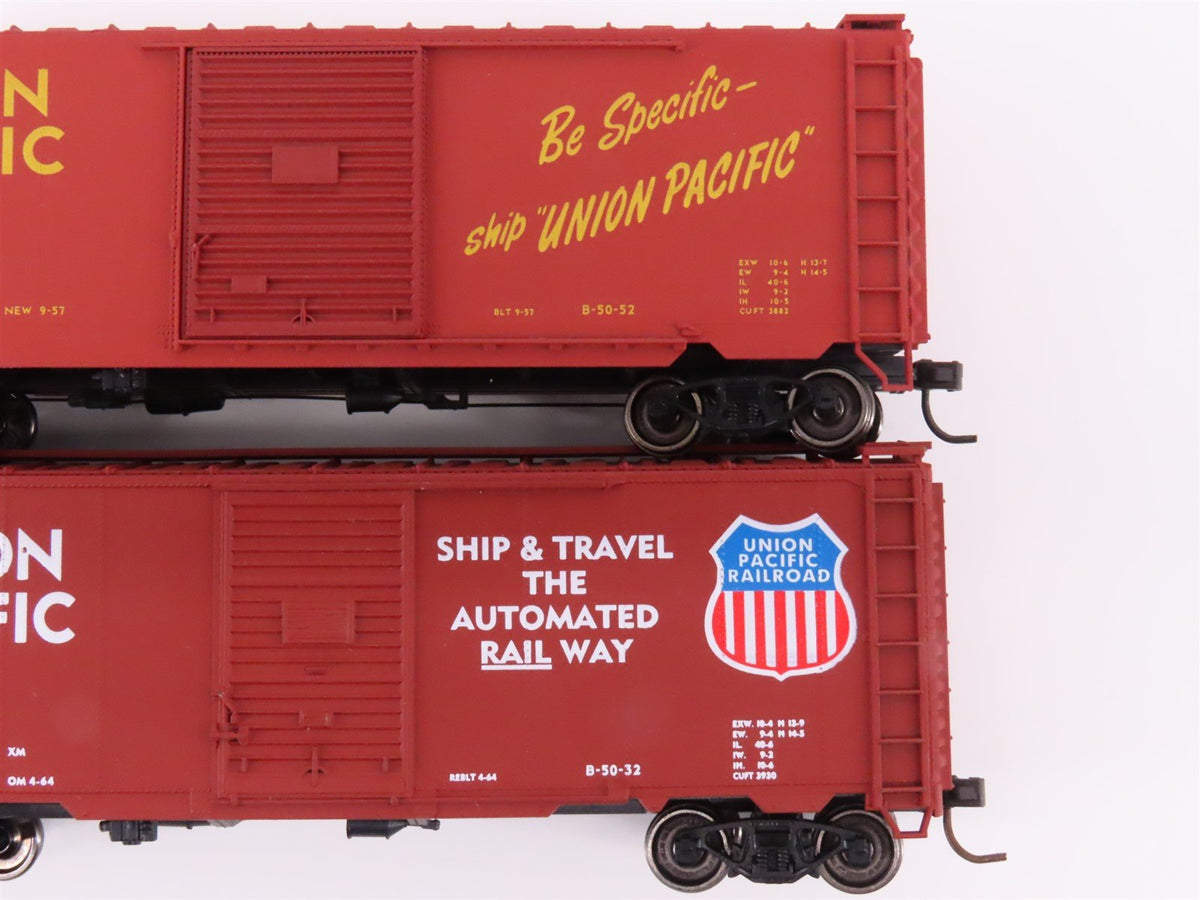 Lot of 11 HO Scale Accurail &amp; Unbranded UP Union Pacific Boxcars &amp; Gondola Cars