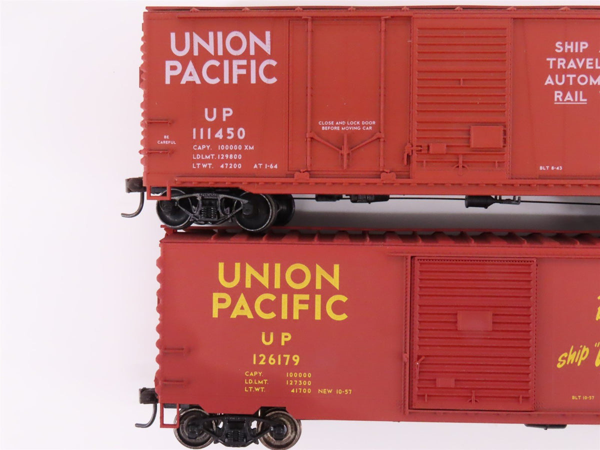 Lot of 11 HO Scale Accurail &amp; Unbranded UP Union Pacific Boxcars &amp; Gondola Cars