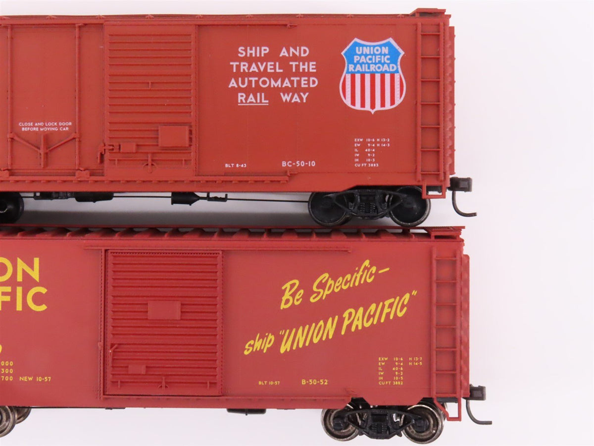 Lot of 11 HO Scale Accurail &amp; Unbranded UP Union Pacific Boxcars &amp; Gondola Cars