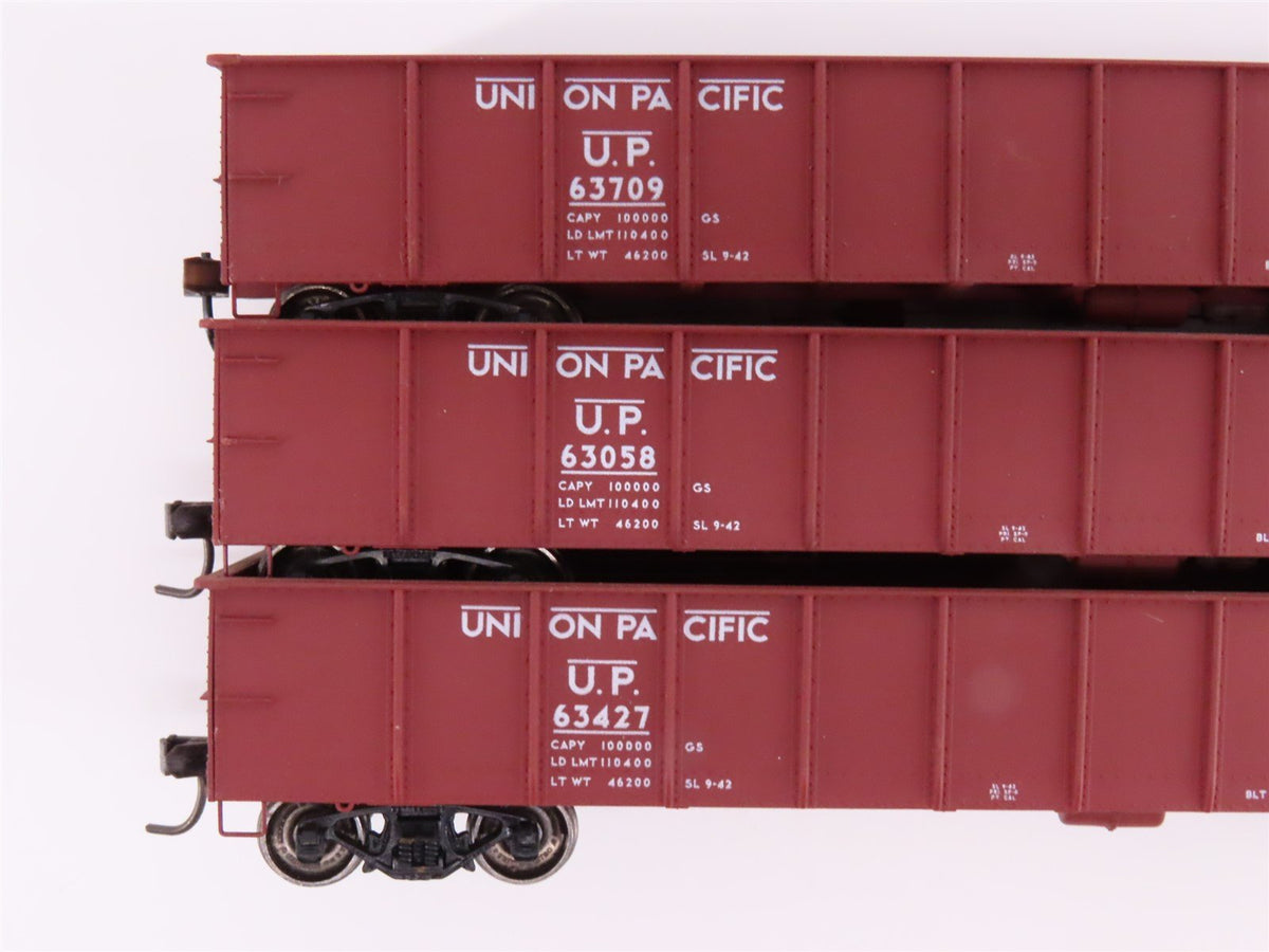 Lot of 11 HO Scale Accurail &amp; Unbranded UP Union Pacific Boxcars &amp; Gondola Cars