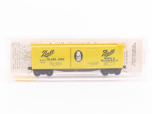 N Scale Micro-Trains MTL 42030 MWR Ball Glass Jars 40' Single Door Box Car #1020