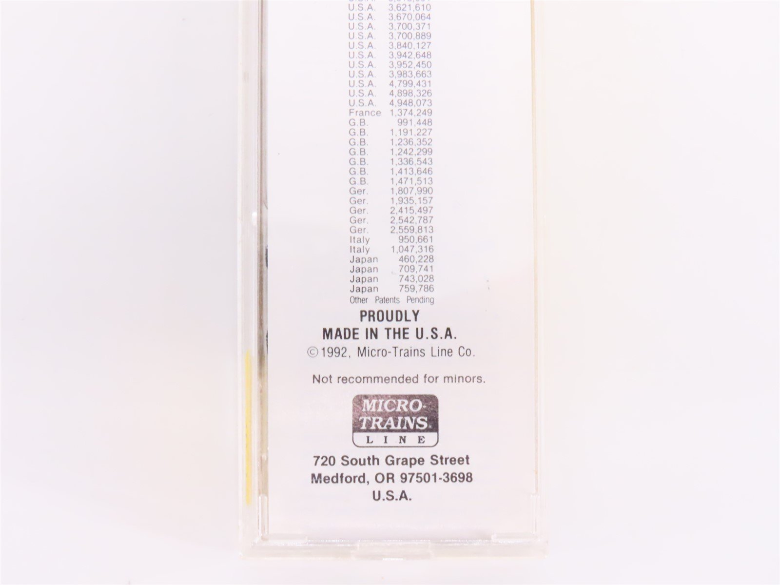 N Scale Micro-Trains MTL 42030 MWR Ball Glass Jars 40' Single Door Box Car #1020