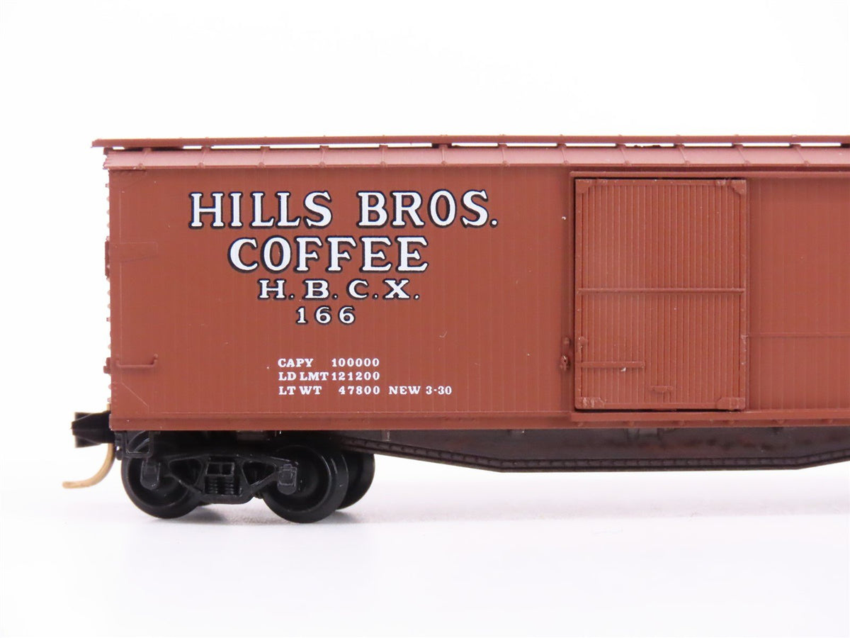 N Scale Micro-Trains MTL 42100 HBCX Hills Bros Coffee 40&#39; Box Car #166