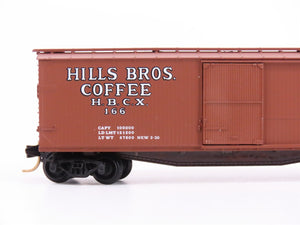 N Scale Micro-Trains MTL 42100 HBCX Hills Bros Coffee 40' Box Car #166