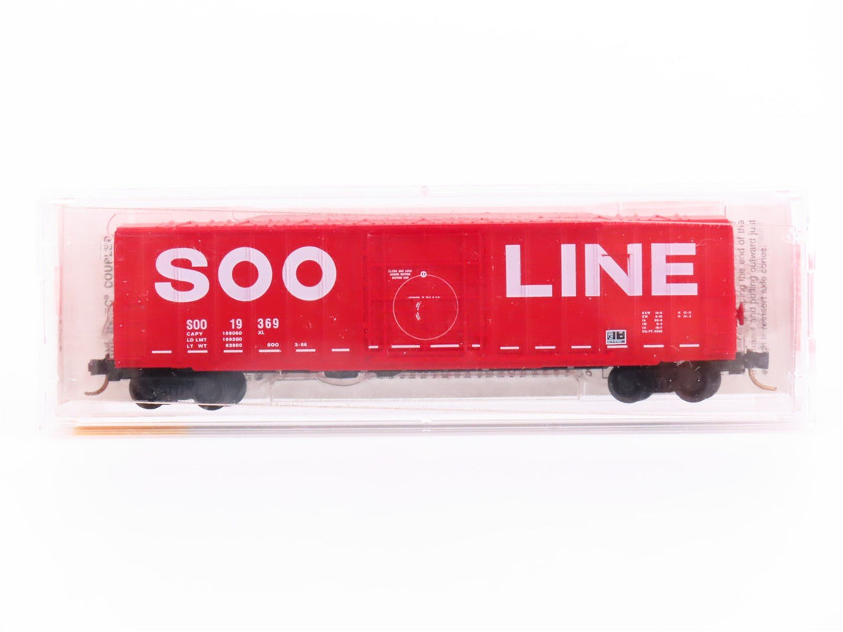 N Scale Micro-Trains MTL 27260 SOO Line Railroad 50&#39; Plug Door Box Car #19369