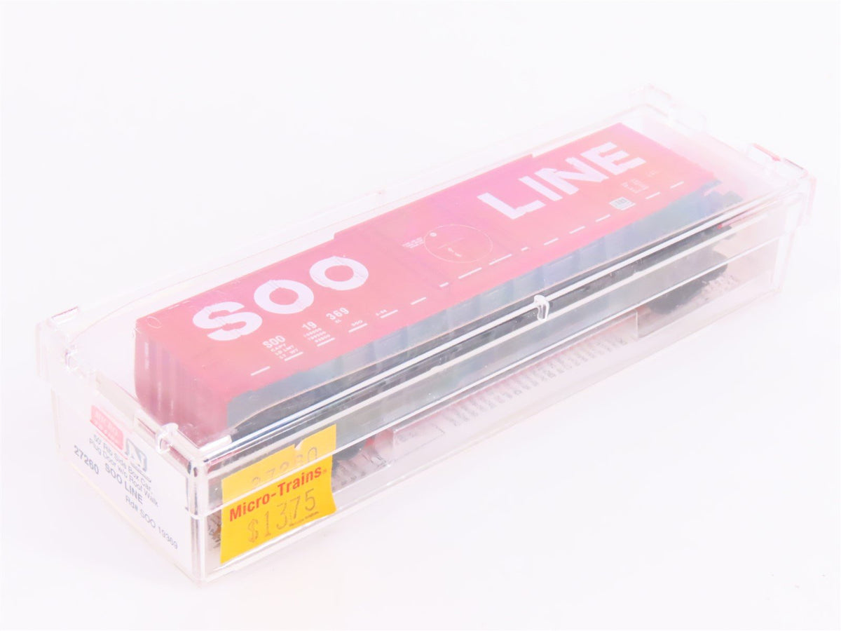 N Scale Micro-Trains MTL 27260 SOO Line Railroad 50&#39; Plug Door Box Car #19369