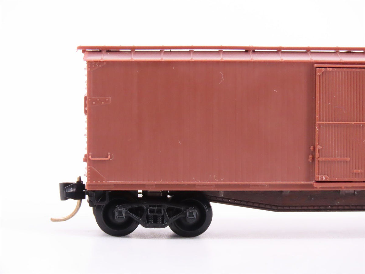 N Scale Micro-Trains MTL Undecorated Brown 40&#39; Single Door Wood Box Car