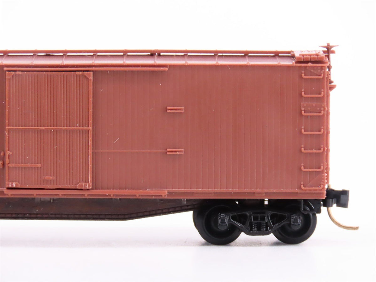 N Scale Micro-Trains MTL Undecorated Brown 40&#39; Single Door Wood Box Car