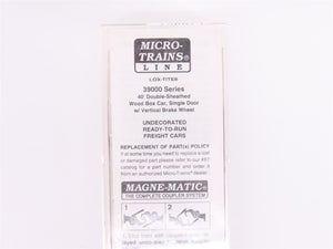 N Scale Micro-Trains MTL Undecorated Brown 40' Single Door Wood Box Car