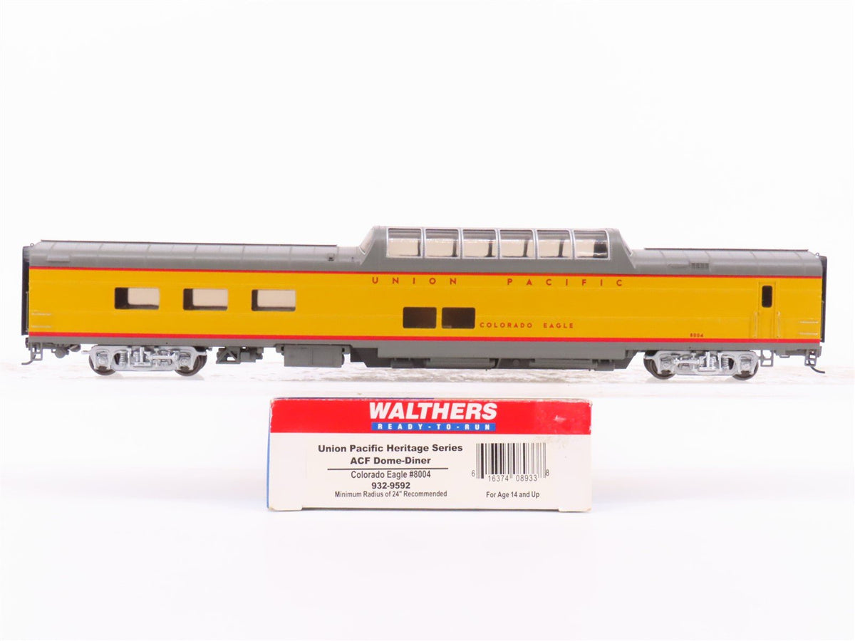 HO Walthers 932-9592 UP Union Pacific Dome-Diner Passenger Car &quot;Colorado Eagle&quot;