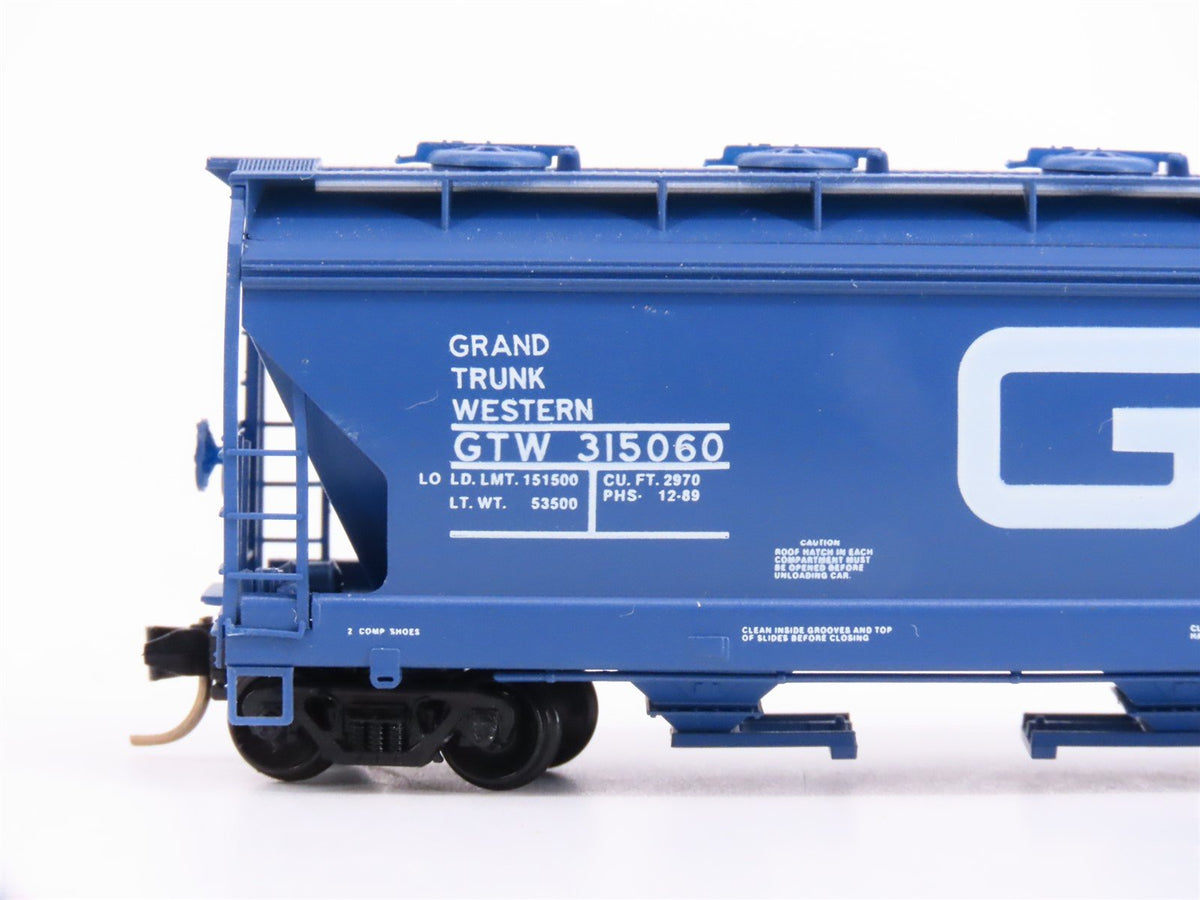 N Scale Micro-Trains Line MTL 92010 GTW Grand Trunk Western 2-Bay Hopper #315060