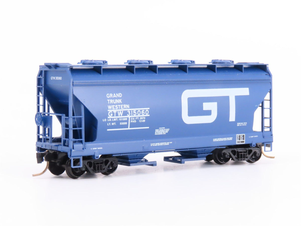 N Scale Micro-Trains Line MTL 92010 GTW Grand Trunk Western 2-Bay Hopper #315060