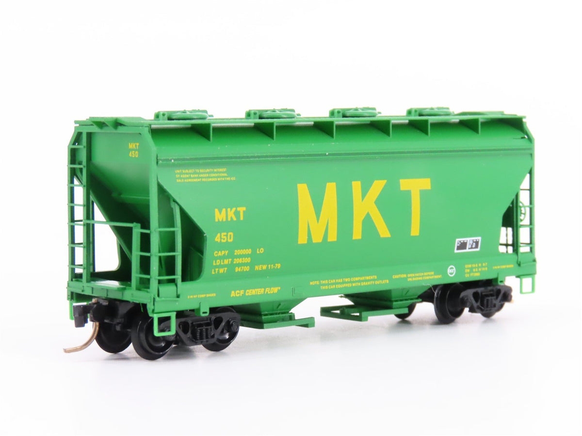 N Scale Micro-Trains Line MTL 92040 MKT Missouri Kansas Texas 2-Bay Hopper #450