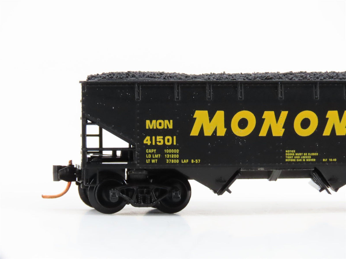 N Micro-Trains MTL 05500370 MON Monon &quot;Hoosier Line&quot; 2-Bay Hopper #41501 w/ Load