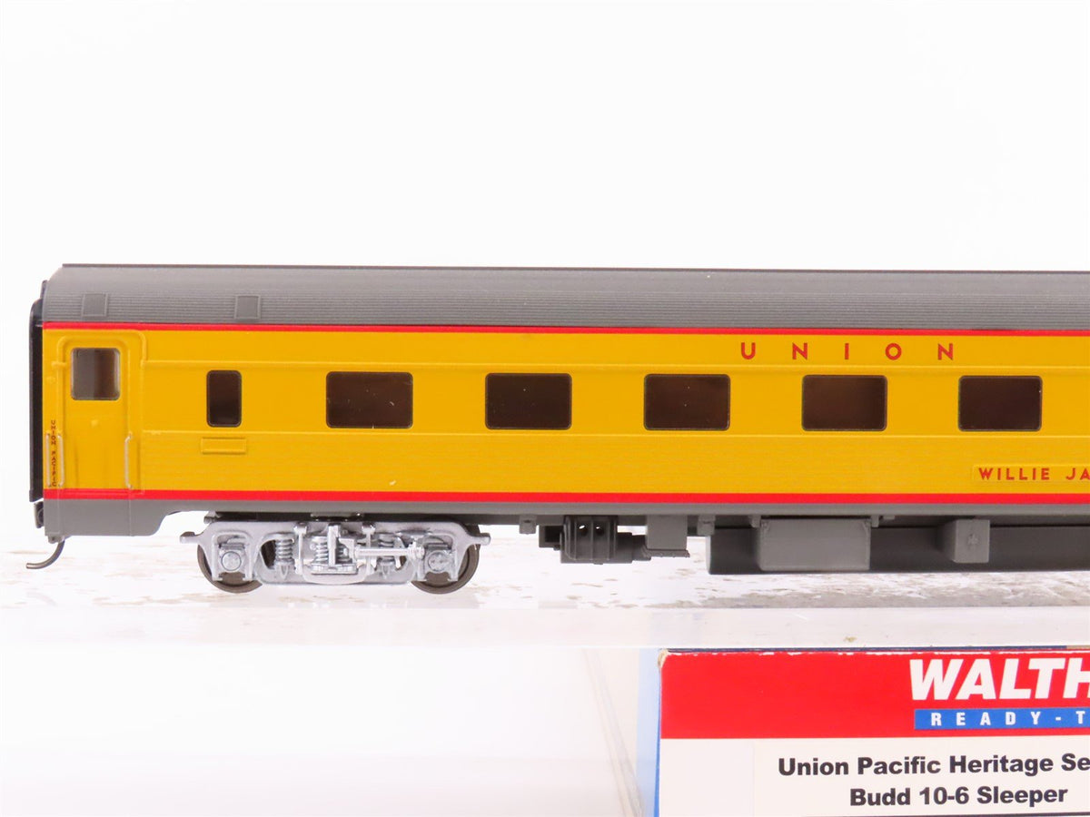 HO Walthers 932-9611 UP Union Pacific 10-6 Sleeper Passenger Car &quot;Willie James&quot;