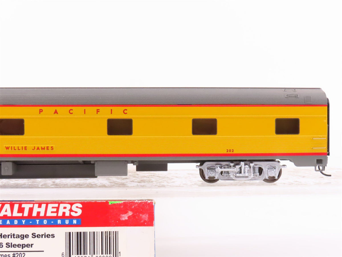 HO Walthers 932-9611 UP Union Pacific 10-6 Sleeper Passenger Car &quot;Willie James&quot;