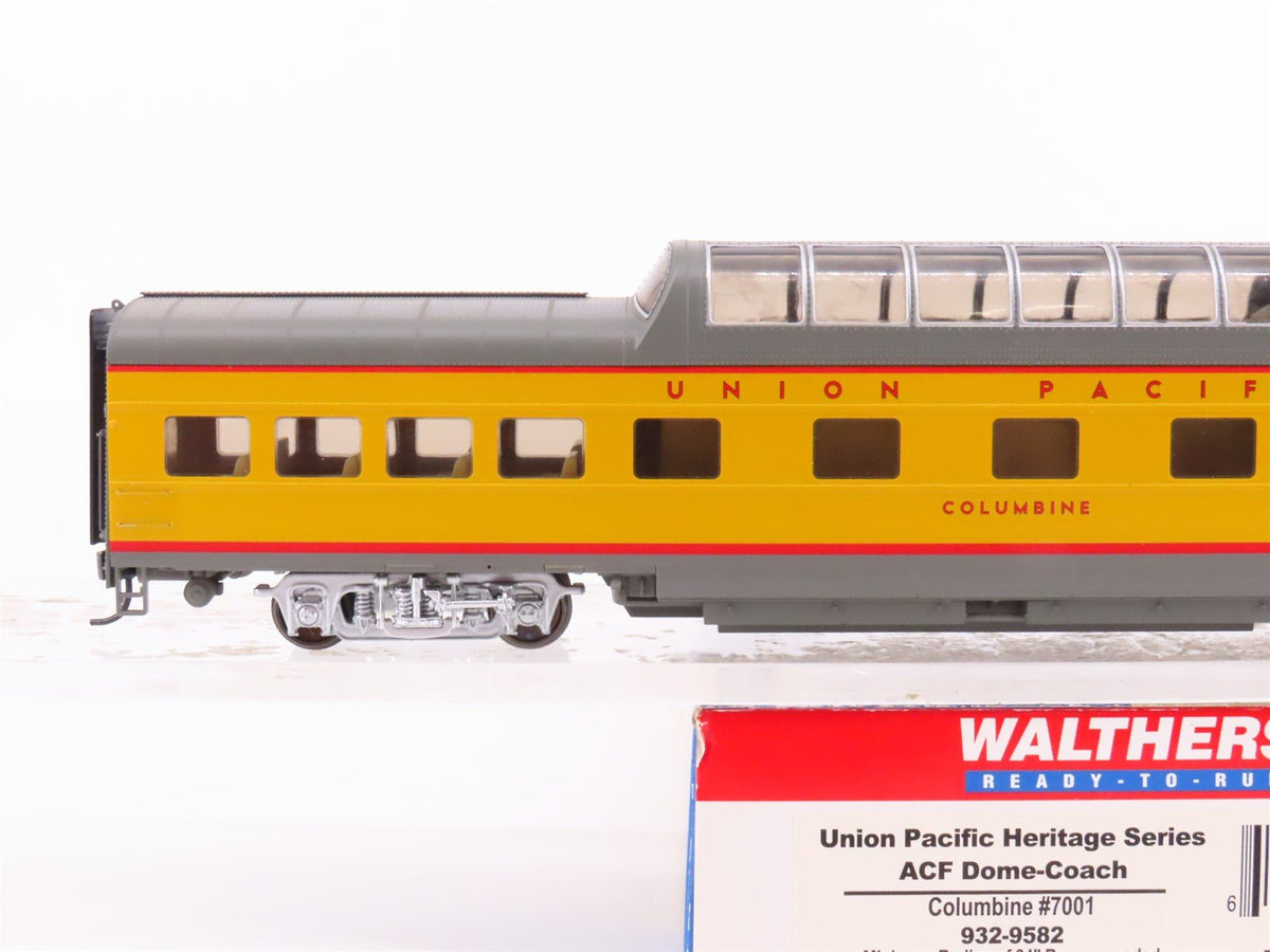 HO Scale Walthers 932-9582 UP Union Pacific Dome-Coach Passenger Car &quot;Columbus&quot;