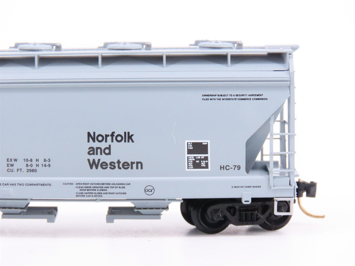 N Scale Micro-Trains Line MTL 92050 NW Norfolk &amp; Western 2-Bay Hopper #180783