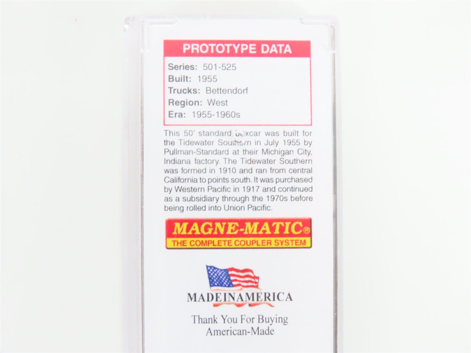 N Micro-Trains MTL 03100570 TS Tidewater Southern 50' Single Door Box Car #501