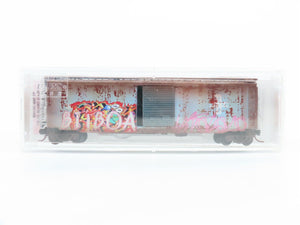 N Micro-Trains MTL 03144440 B&M Boston & Maine 50' Box Car #77930 w/ Graffiti