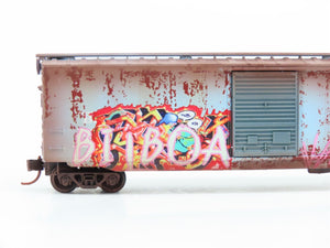 N Micro-Trains MTL 03144440 B&M Boston & Maine 50' Box Car #77930 w/ Graffiti