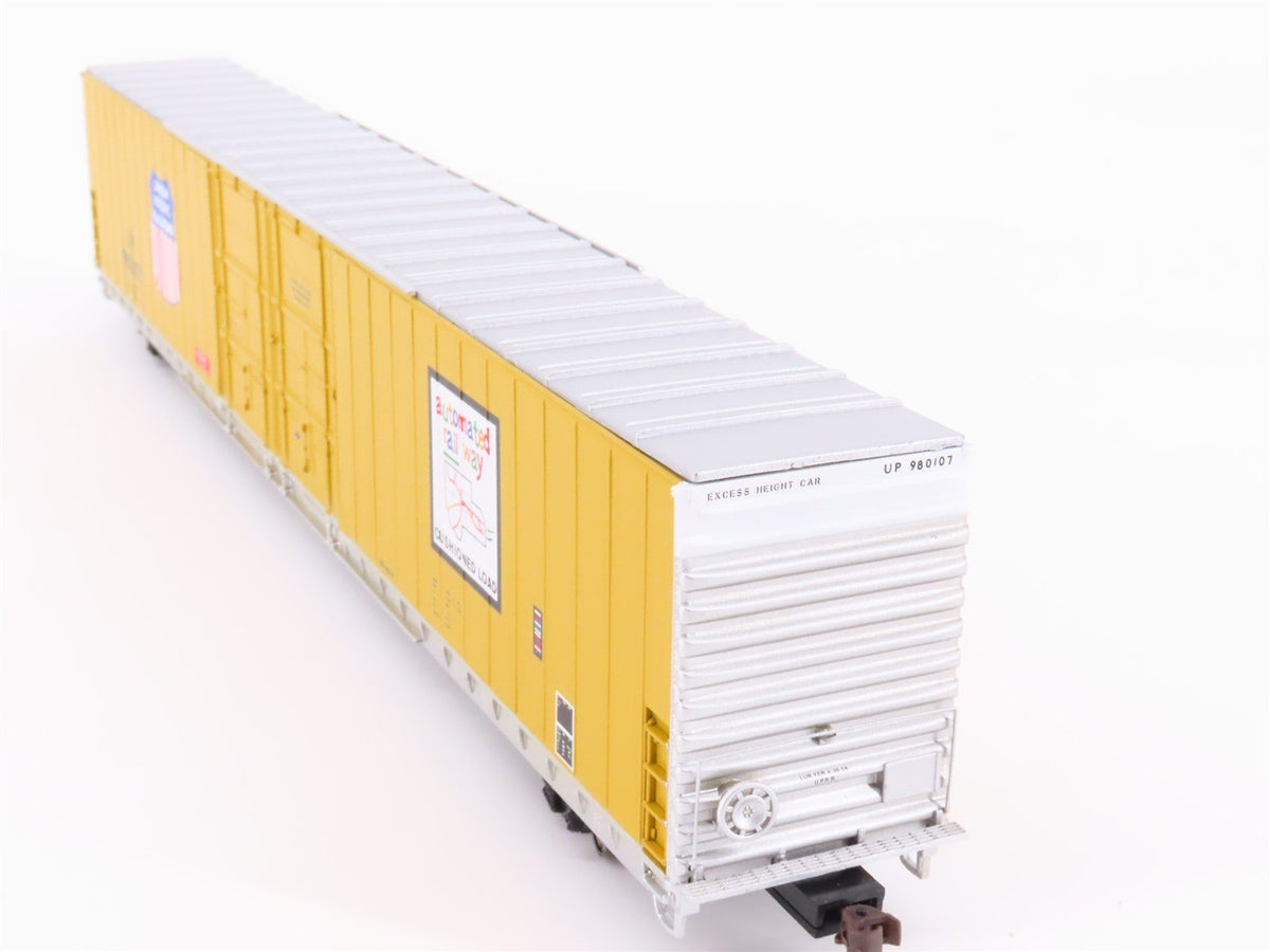 HO Scale Walthers UP Union Pacific &quot;Automated&quot; 86&#39; P-S Hi-Cube Boxcar #980107