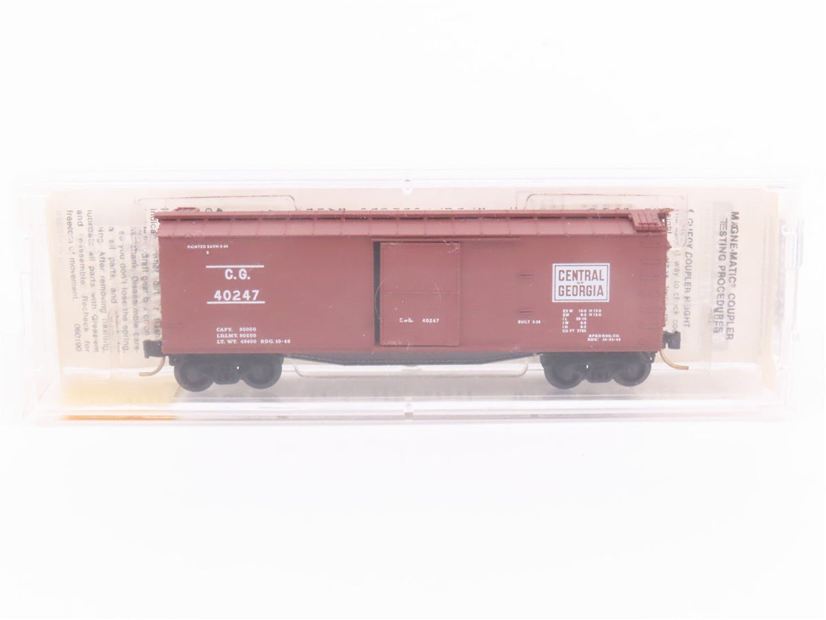 N Scale Micro-Trains Line MTL 39150 CG Central of Georgia 40&#39; Box Car #40247