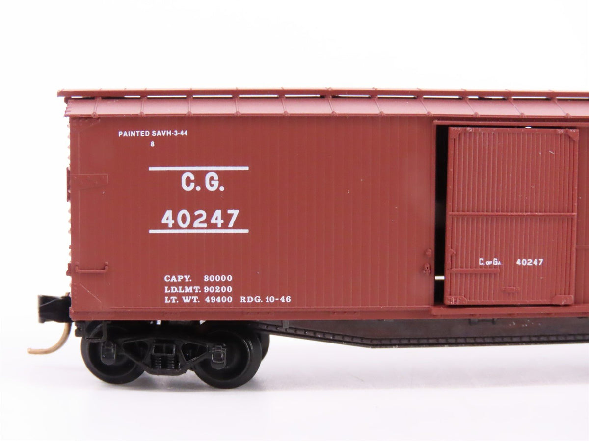 N Scale Micro-Trains Line MTL 39150 CG Central of Georgia 40&#39; Box Car #40247