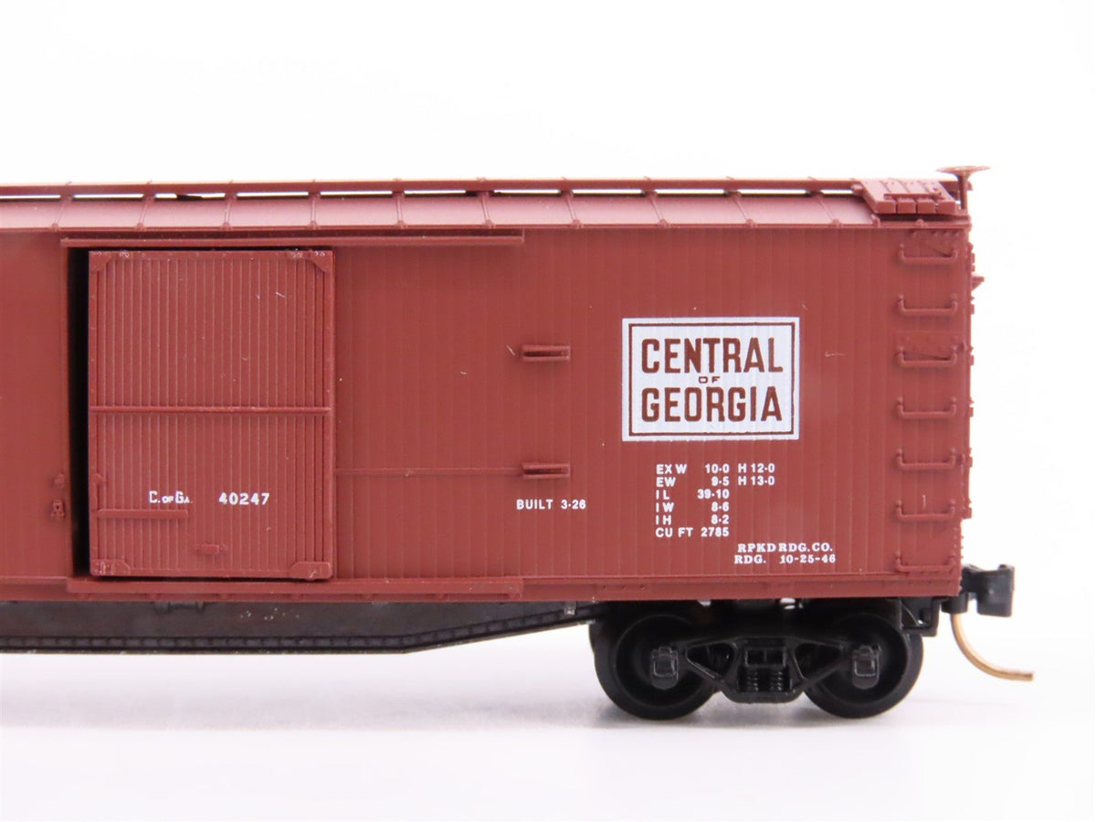 N Scale Micro-Trains Line MTL 39150 CG Central of Georgia 40&#39; Box Car #40247