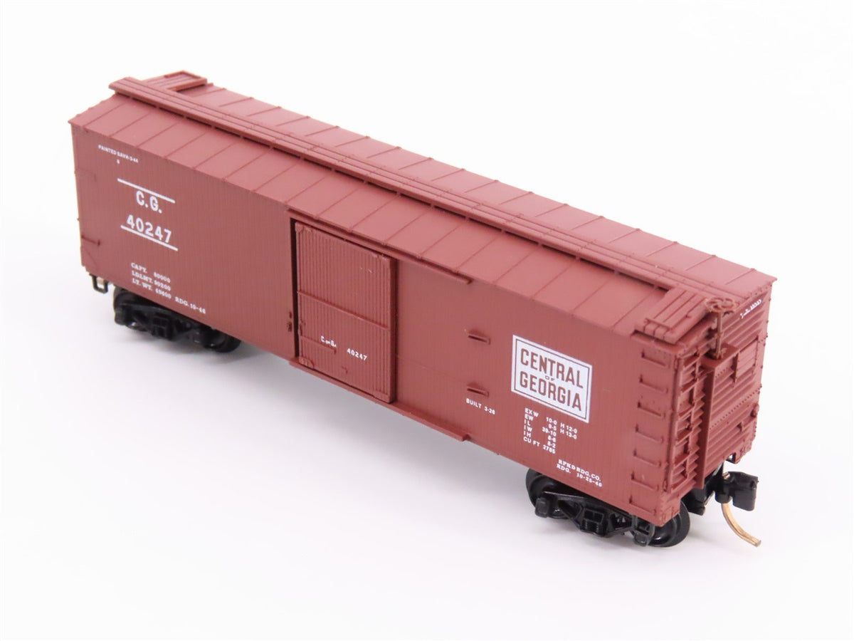 N Scale Micro-Trains Line MTL 39150 CG Central of Georgia 40&#39; Box Car #40247