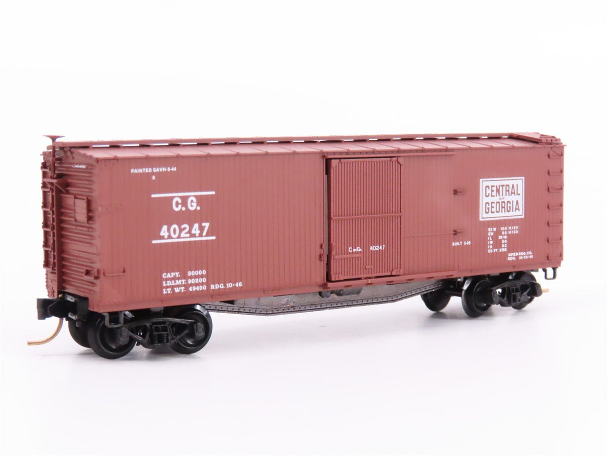 N Scale Micro-Trains Line MTL 39150 CG Central of Georgia 40&#39; Box Car #40247