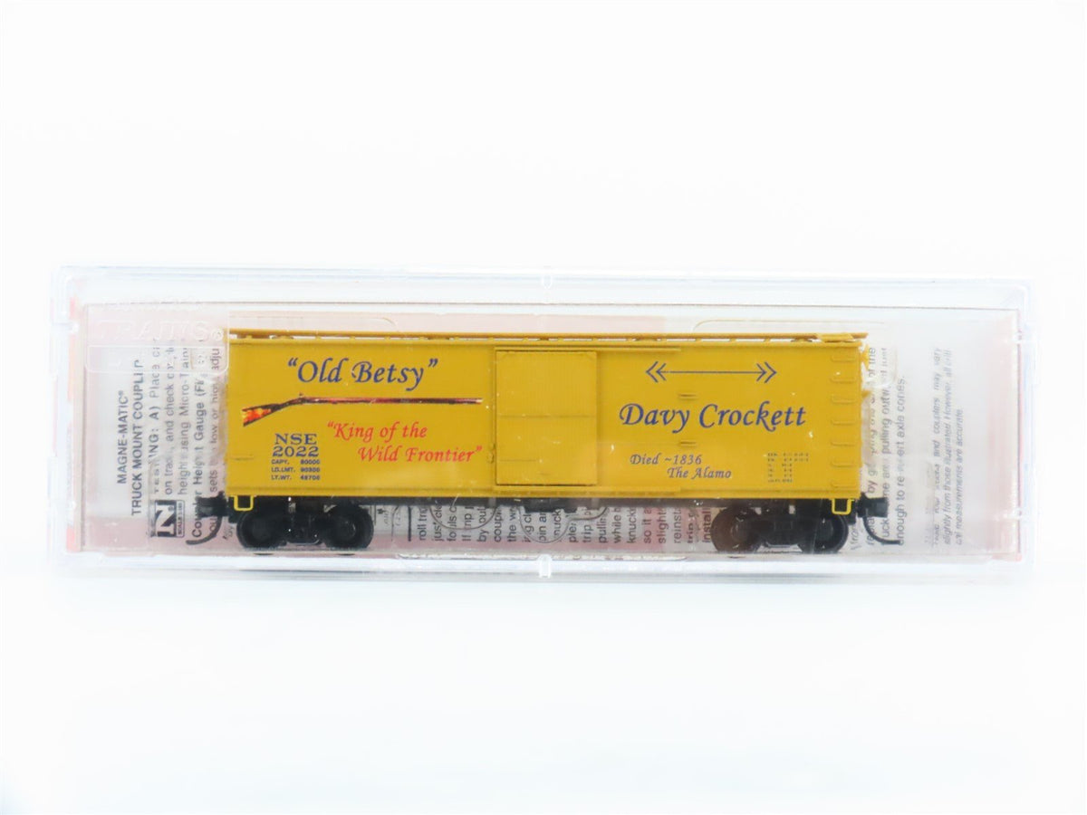 N Micro-Trains MTL NSE 06-22 Davey Crockett Tribute 40&#39; Double-Sheathed Box Car