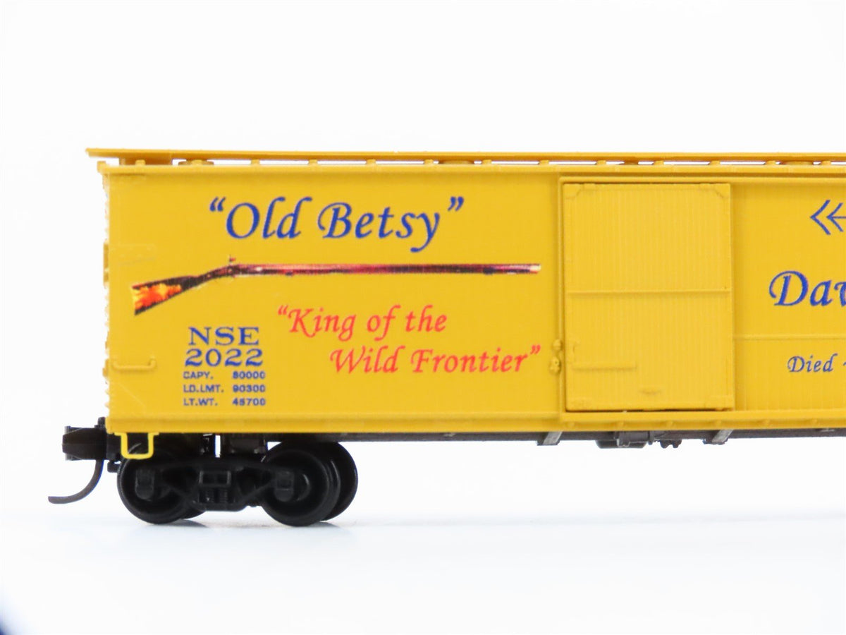 N Micro-Trains MTL NSE 06-22 Davey Crockett Tribute 40&#39; Double-Sheathed Box Car