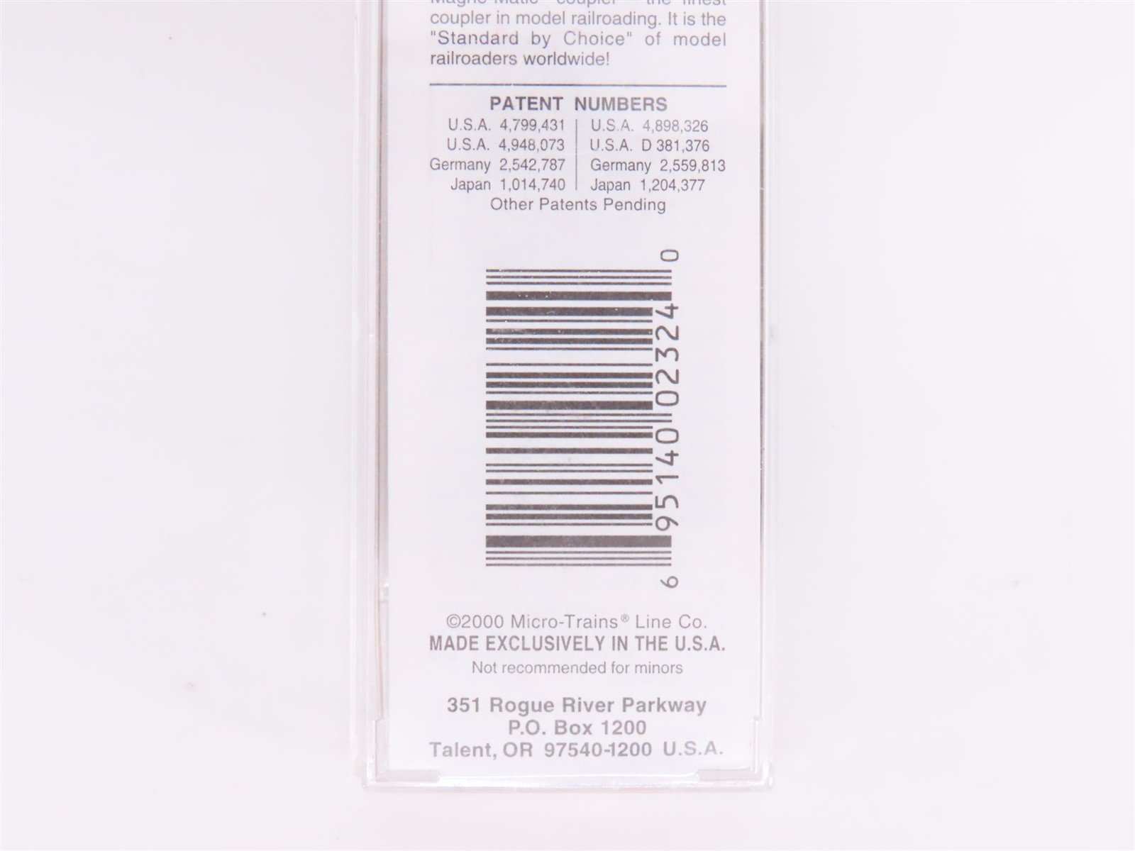 N Scale Micro-Trains Line MTL 39210 UP Union Pacific 40' Box Car #100744